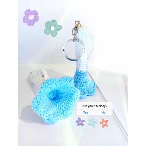 Keyring rajut Melobong BTOB