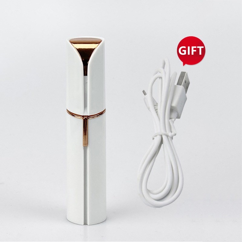 Mini Lady Shaver Pencukur Cukuran Bulu Rambut/Penghilang Bulu Women Hair Remover Elektrik Mini-Putih - Charger