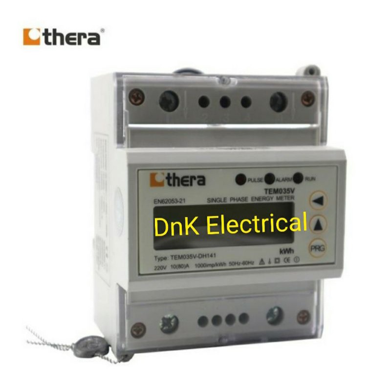 KWH Meter 1 Phase Direct (Digital/LCD) Modbus THERA TEM035V-DH141