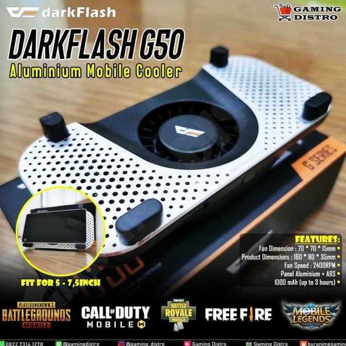 Cooling Pad Smartphone Darkflash G50 - Kipas Pendingin Smartphone