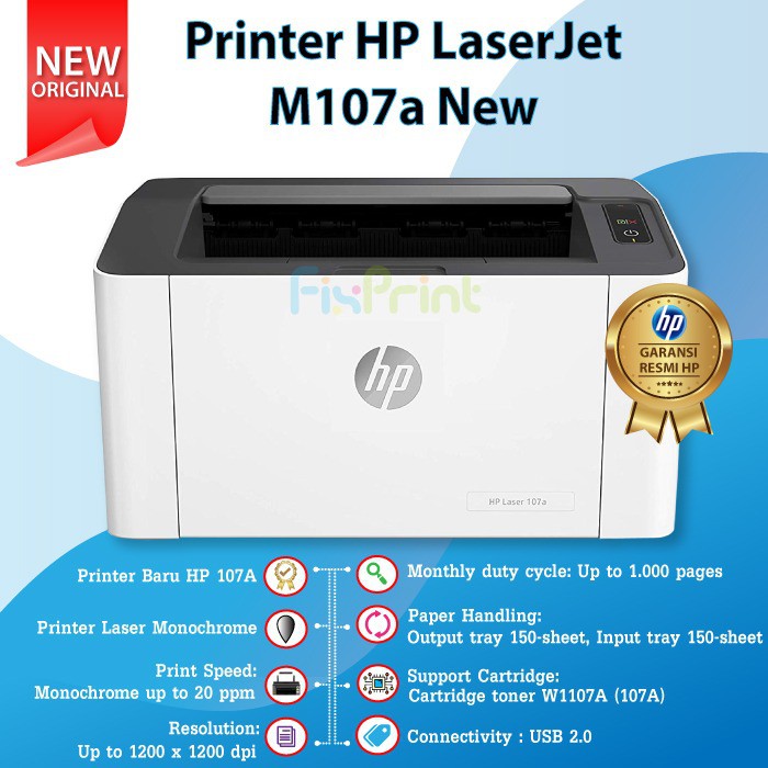 Printer HP LaserJet M107a New