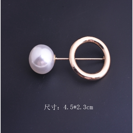 OSM - F490 Mutiara Bros Korea Berlian / Bros Pin Pearl / Brooch Mutiara Wanita / Aksesoris Fashion-F490 B5