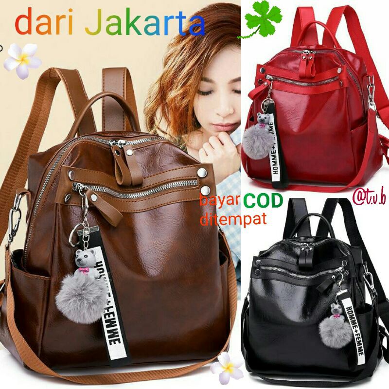 Tas Ransel modis Wanita Sekolah Kerja Kantor Import Branded Batam B134710 G1288