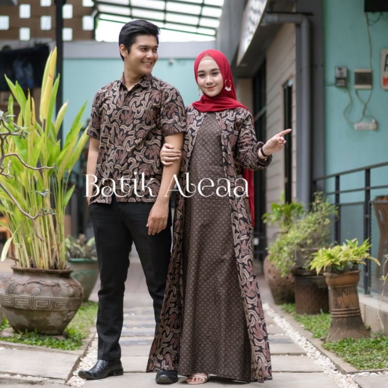 TERBARU COUPLE GAMIS BATIK PREMIUM MODERN