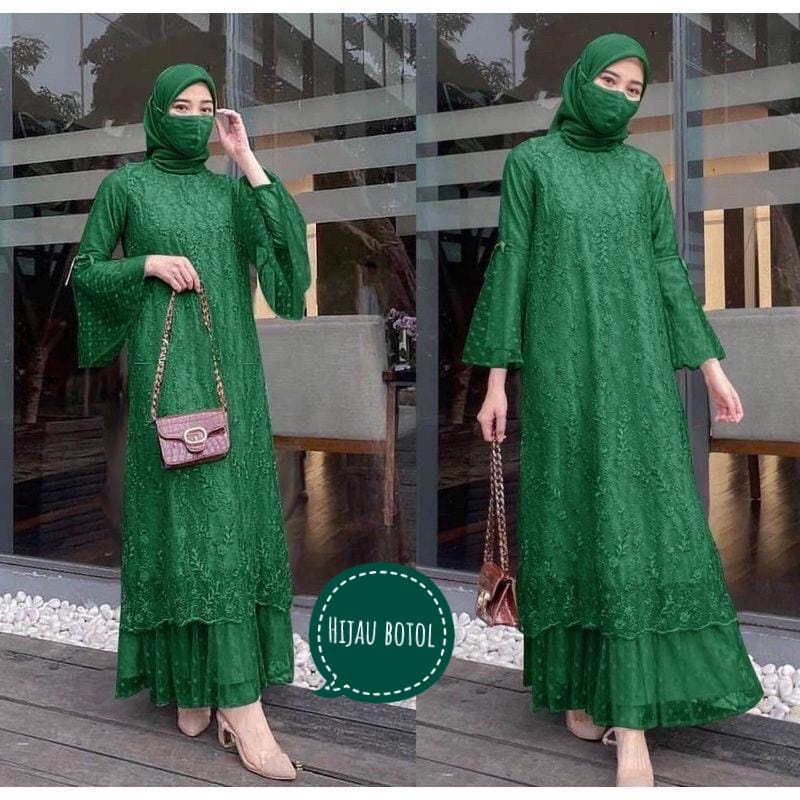 BJ - MAXI ANGEL DRESS BRUKAT TULLE / GAMIS PESTA