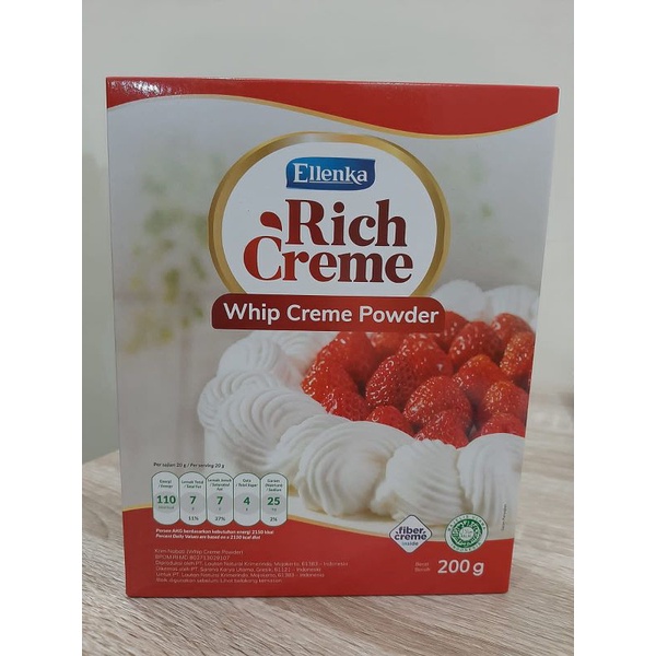 

Elenka richcreme whippy cream powder 200gr