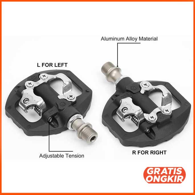 Sepatu Pedal Sepeda Self-Locking 2PCS for Shimano LOOKE - B08Y