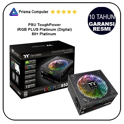 PSU  ToughPower iRGB PLUS Platinum ( Digital ) 850W  80+ Platinum