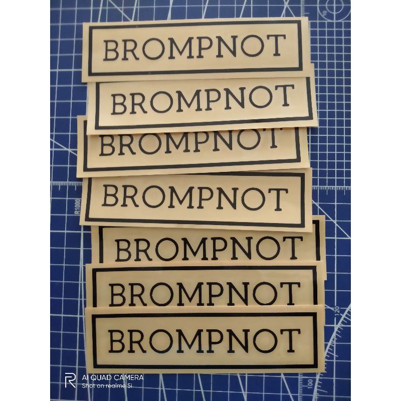 

murah!!! 2 PCS cutting sticker Brompnot