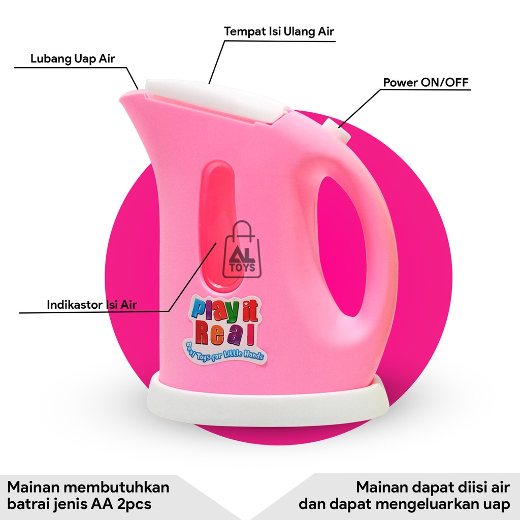 Mainan Peralatan Dapur Blender Juicer Mixer Dispenser Magic Kettle Teko Mainan Masak Masakan