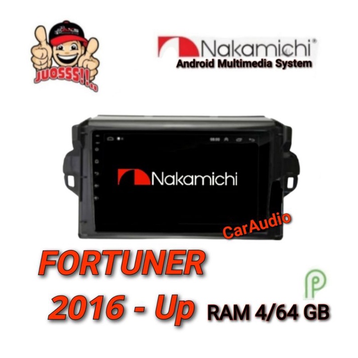 Head unit Android Fortuner 2016 - Up Android Nakamichi RAM 4/64GB VOICE COMMAND APPLE CAR PLAY