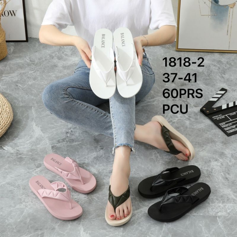 Sandal Jepit Wedges Ulir Balance 1818