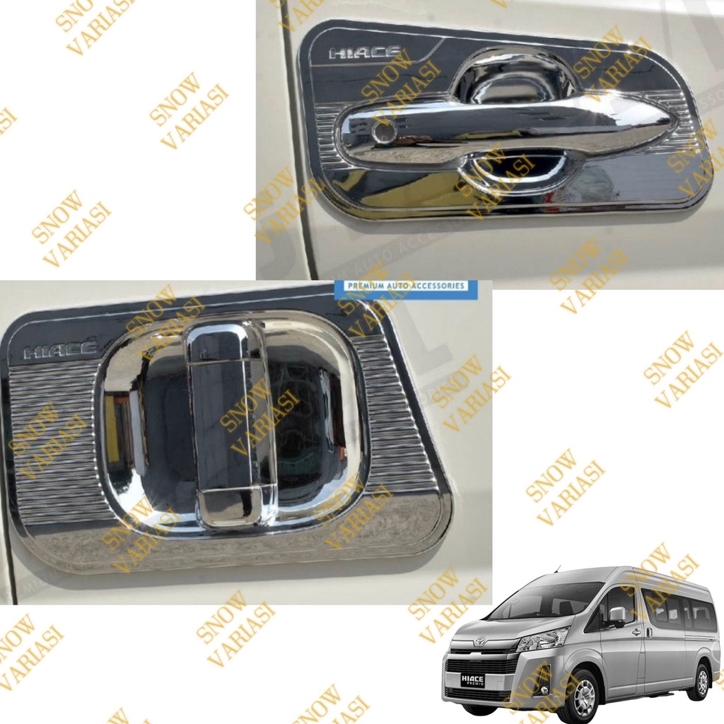 Paket Outer Handle Cover Toyota Hiace 2020 2021 Chrome