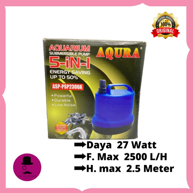 Pompa Air Aquarium Kolam Ikan Hias Aquascape Aqura ASP PSP 2300 A