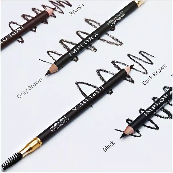 IMPLORA Eye Brow Pencil 2 IN 1 ( PENSIL + SERUTAN + SIKAT ) ORIGINAL BPOM / 2IN1 PENSIL ALIS IMPLORA