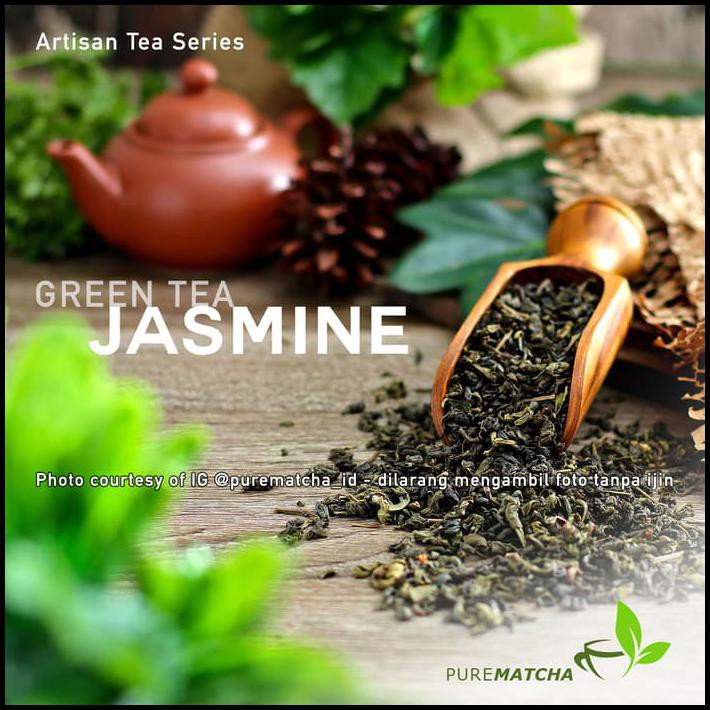 

zv9z artisan tea cafe - jasmine green tea chinese tea teh hijau melati 50gr w4zh