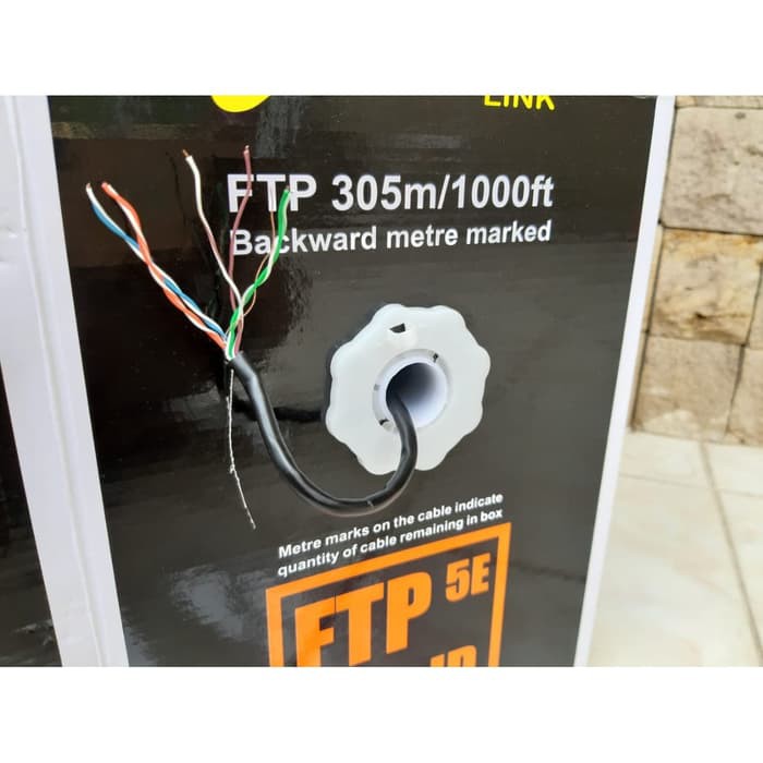 Kabel LAN CAT5e FTP STP Outdoor 30 Meter Siap Pakai Kabel UTP KABEL FTP