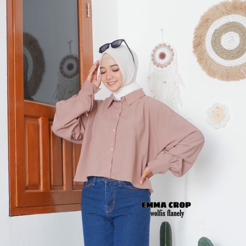 BLOUSE/KEMEJA  COD/Bayar ditempat/Gratis Ongkir  || Blouse TARTAN LENGAN BALON MIZU KOREAN STYLE | KEMEJA FLANEL WANITA NUMMA/KEMEJA CROP LENGAN PANJANG TARTAN/NUMMA CROP PLANEL KEMEJA KOTAK KOTAK