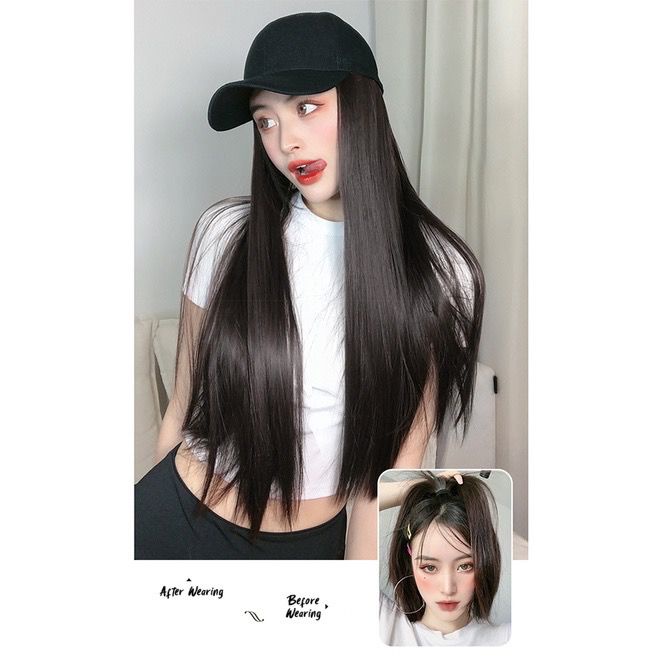 wig topi lurus wig topi model lurus wig cosplay wig lolita