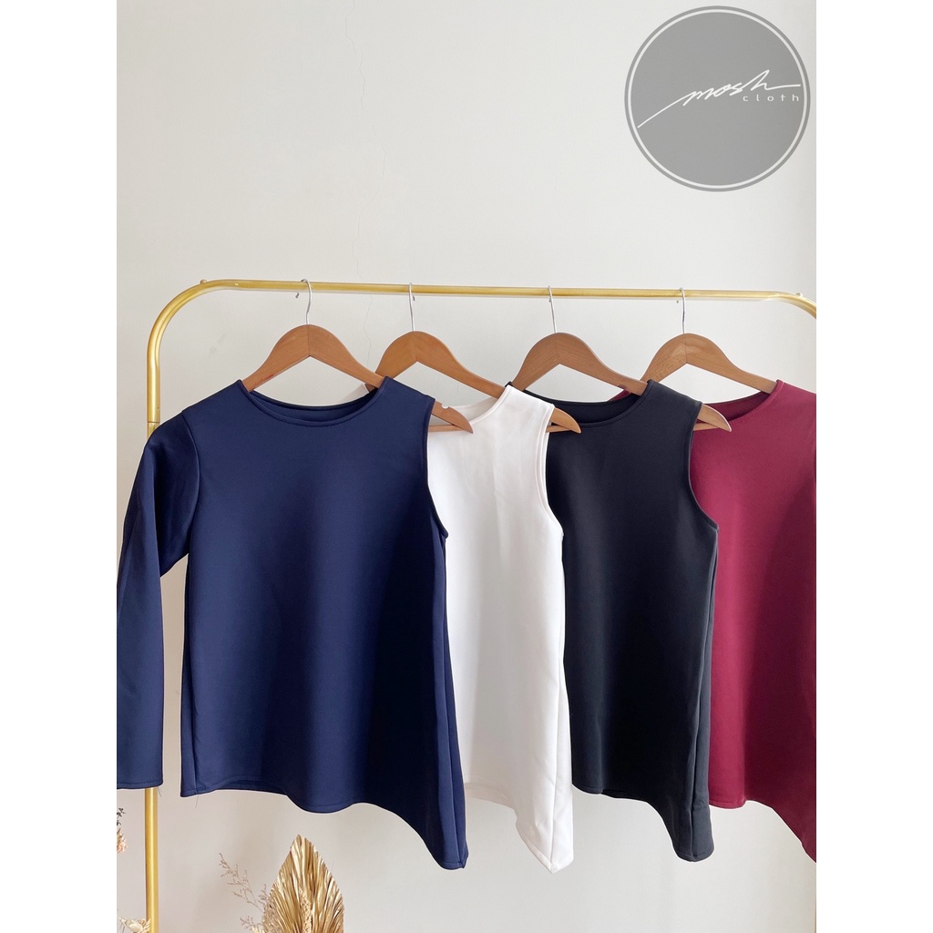 ASYMETRICAL TOP BAJU PESTA PREMIUM BAJU STRETCH BAJU PESTA IMPORT PO BANGKOK PO BKK PO KOREA MOSH MO