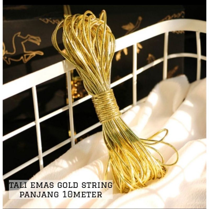 TALI STRING EMAS GOLD 10 METER