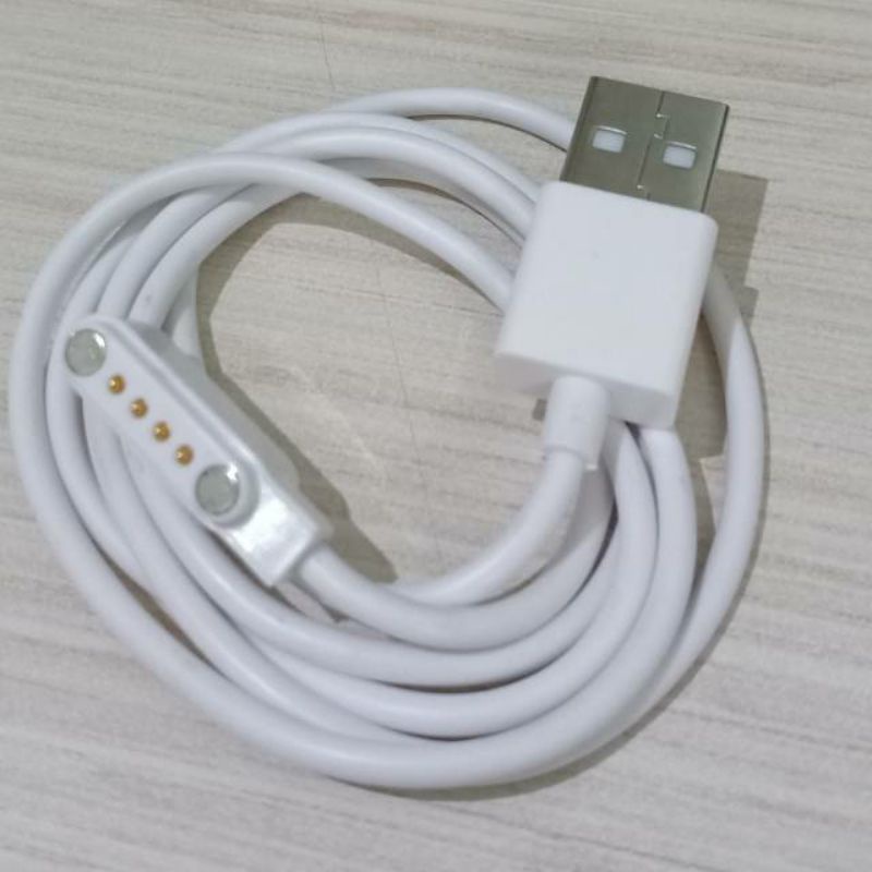 KABEL CHARGER MAGNET 4 TITIK PIN UNTUK SMARTWATCH JAM TANGAN LEMFO KW88 F26