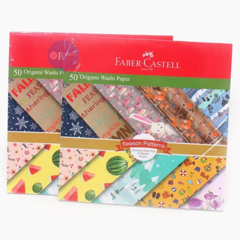 

FABER CASTELL Origami 15 x 15 Dan 16x16 Cm Washi Paper Kertas Lipat