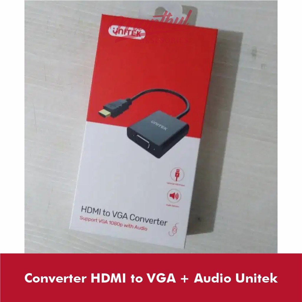 Converter HDMI to VGA + Audio Unitek