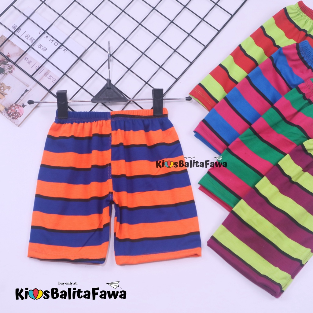 Celana Short MOTIF uk anak TK 3-5 th / Ketat Anak Dalaman Balita Pendek Dalam Legging Bawahan Murah