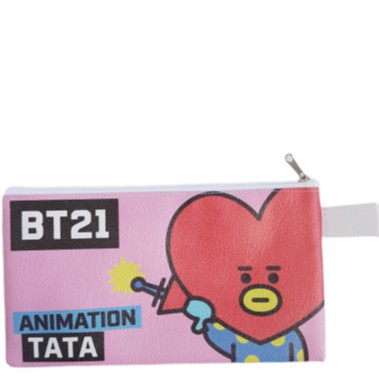 BT21 PENCIL CASE TAS KOSMETIK TEMPAT PENSIL PULPEN POUCH KPOP BANGTAN BOYS