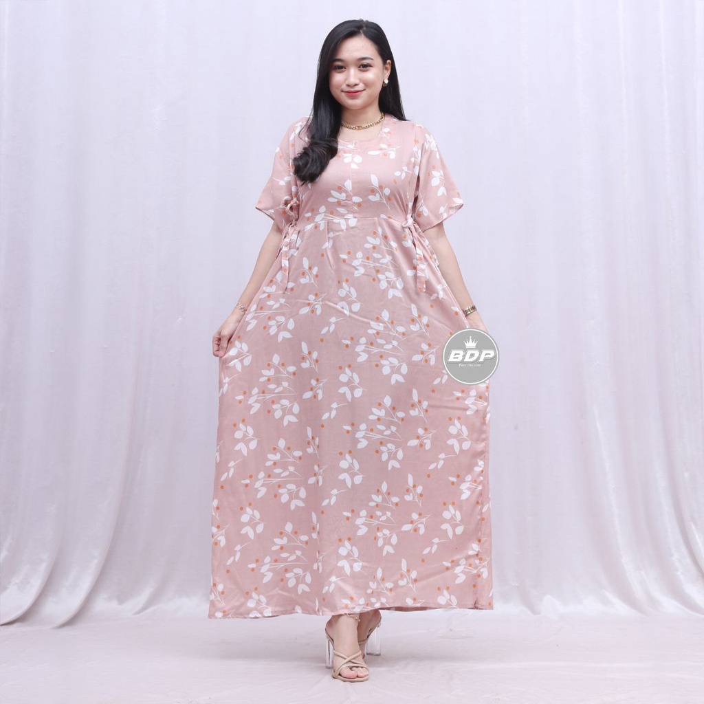 Dianputri - Daster Chibi Panjang Semata kaki Busui Kekinian Non Ruffle Dianputri-amina
