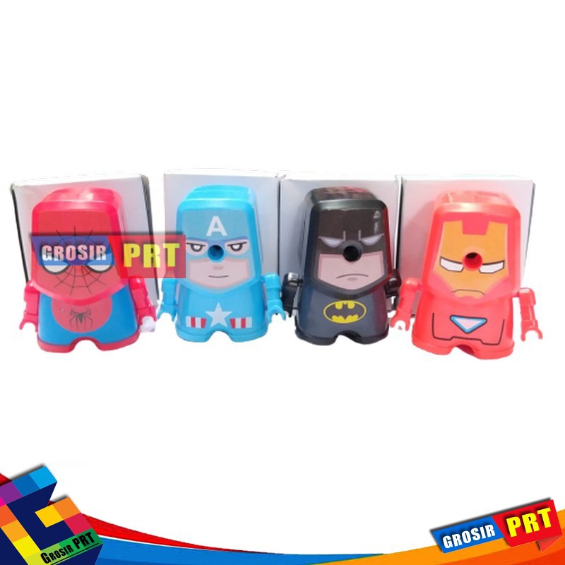 

GPRT | Rautan Putar Mekanik Karakter Super Hero