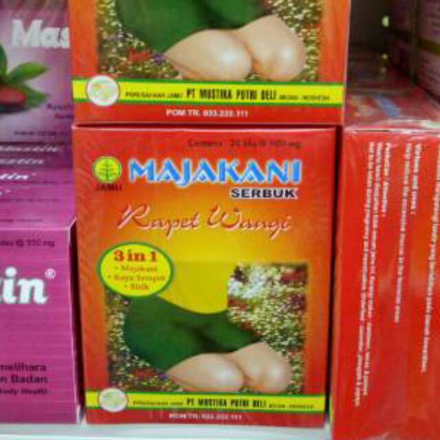 (BPOM) Jamu Herbal Majakani Rapet Wangi Pil Kotak 10 Sachet Original SERBUK DAN PIL VIRGIN