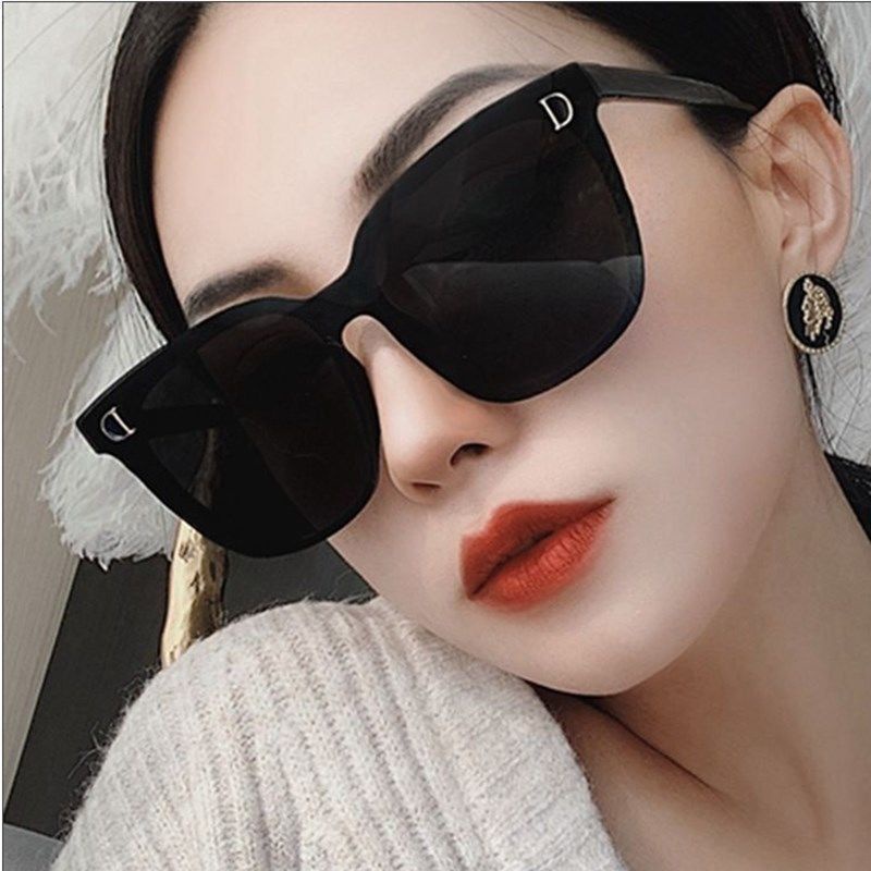 ✅COD [BBS] Kacamata Hitam Korean Gaya Wanita Kacamata Hitam Vintage Gaya Mata Kucing Women Sunglasses