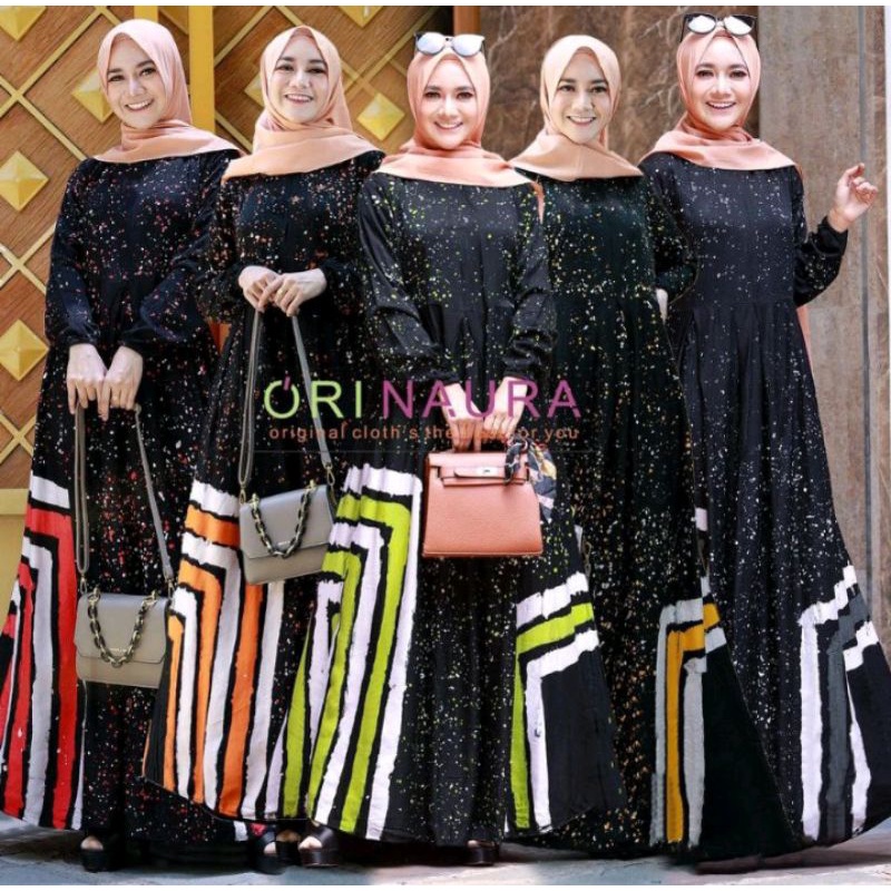 GAMIS RAYON PREMIUM JUMBO LD 115/BUSUI | HOMEY DRESS CANDI MEKAR|GAMIS TWILL ORI