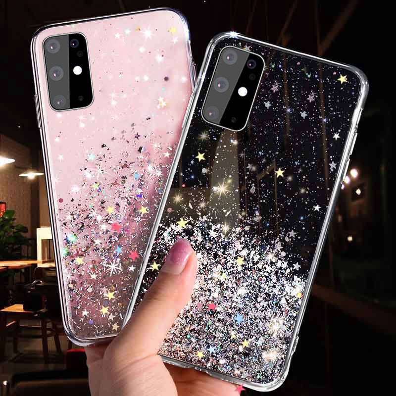 Casing Soft Case TPU Samsung A20 A30 M10 M20 A12 A71 J4 Plus A9 A7 A8 2018 Black Starry Sky Cover