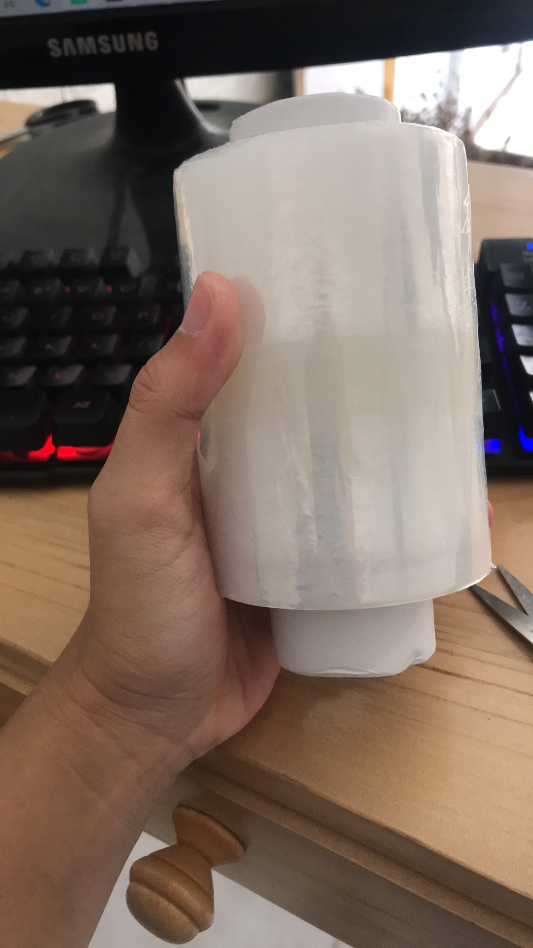 Stretch Film Bening 10cm X 250m 1 Roll Plastik Wraping