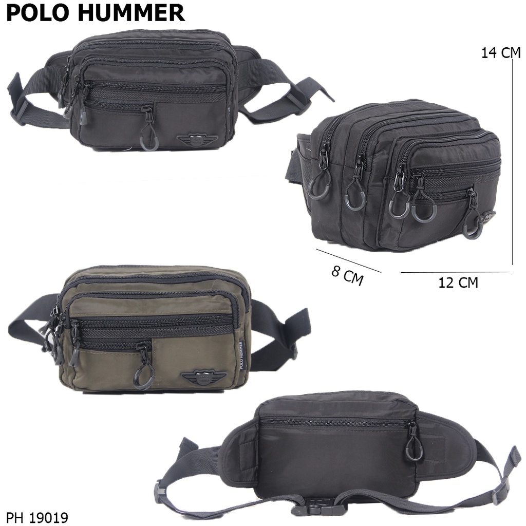 Tas Pinggang Import - Waistbag Pria Tas Selempang Multifungsi POLO HUMMER