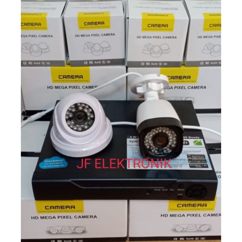 Paket cctv 8 channel dengan 5 kamera ahd 4mp sony exmor 1080P