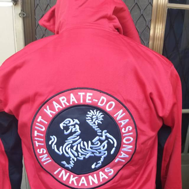 Jaket Karate Terbaru Model Logo Perguruan Inkanas Bordir