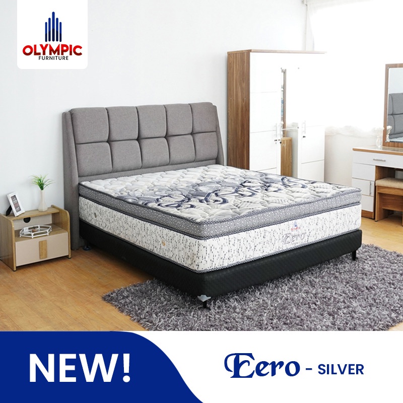 Kasur Spring Bed OLYMPIC Eero Silver/Matras Olympic Asli