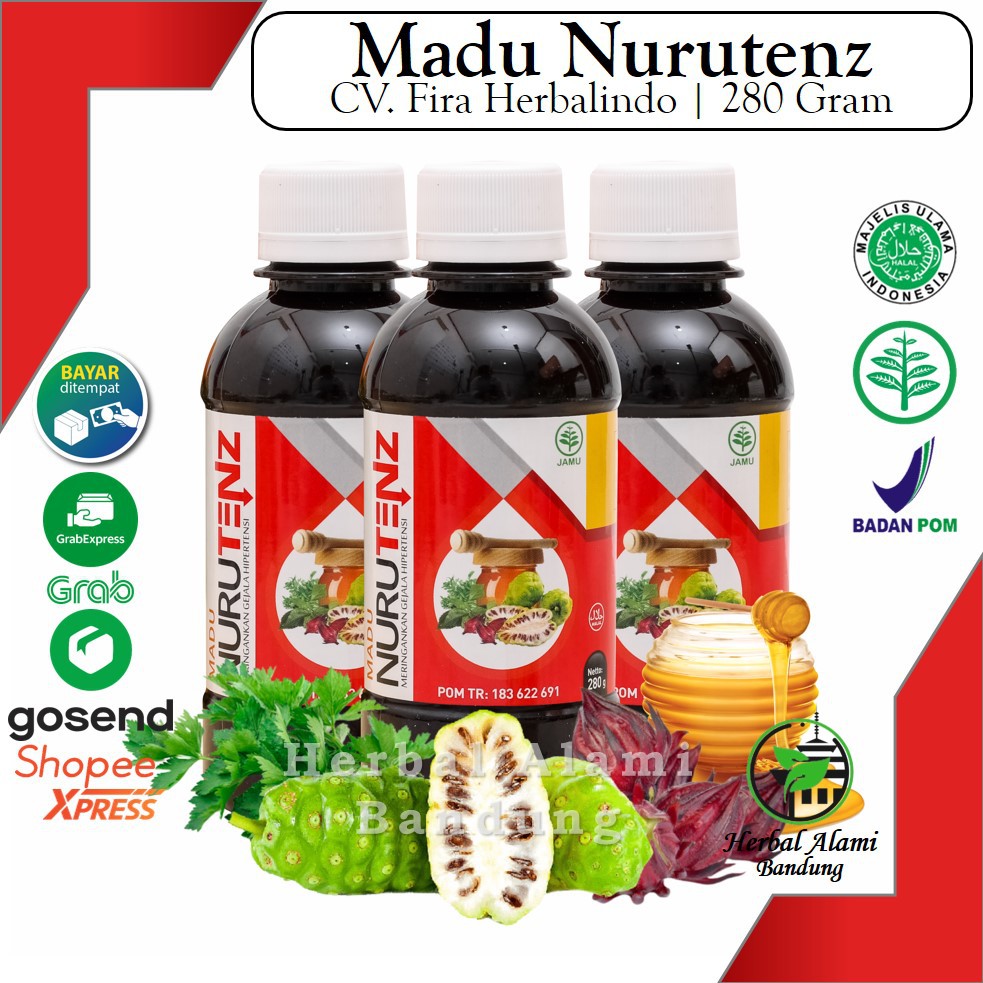 Madu Nurutenz Nurutens Solusi Hipertensi Dan Tekanan Darah Tinggi Herbal Shopee Indonesia