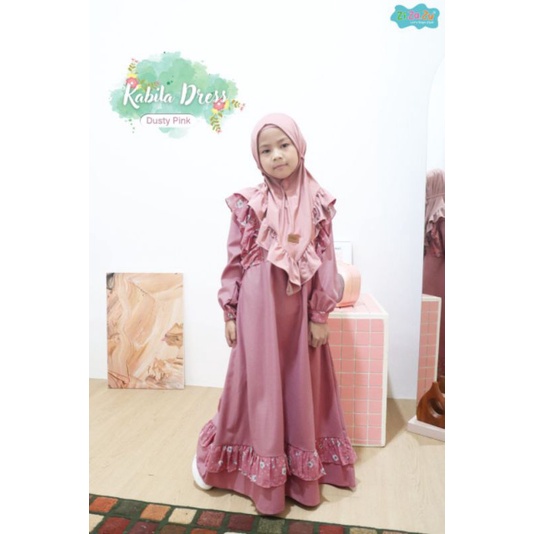 ZIZAZU// DRESS ANAK KABILA DRESS GAMIS ANAK PREMIUM BY ZIZAZU