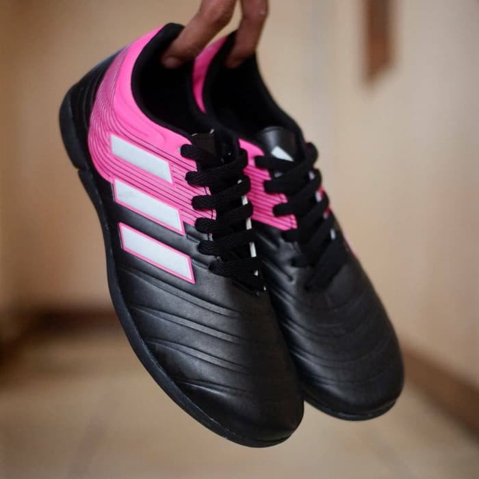 TERBARU Sepatu Futsal Adidas Copa New Hitam-Pink list Putih Grade Ori olahraga hadiah kado senam bol