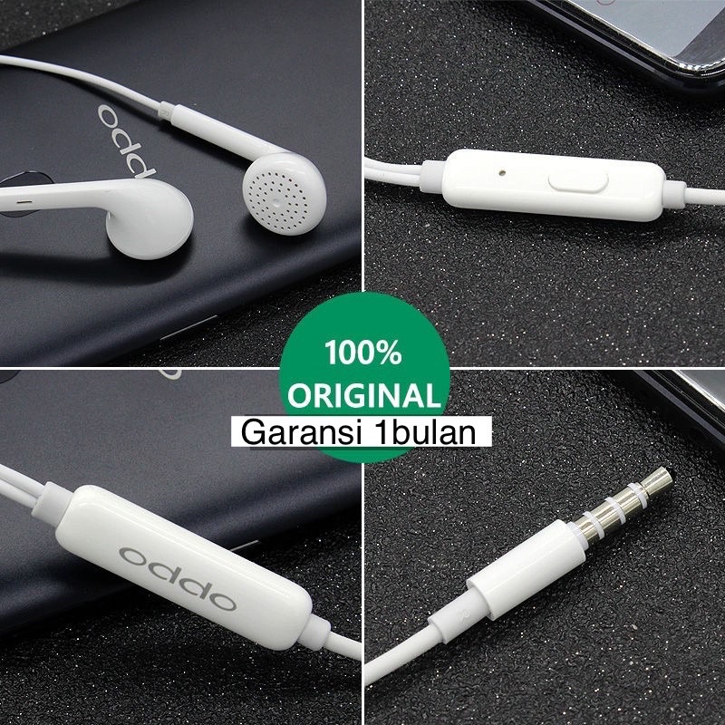 MH133 Headset Oppo MH133 / Jack 3.5MM Original 100% Earphone oppo Original100%