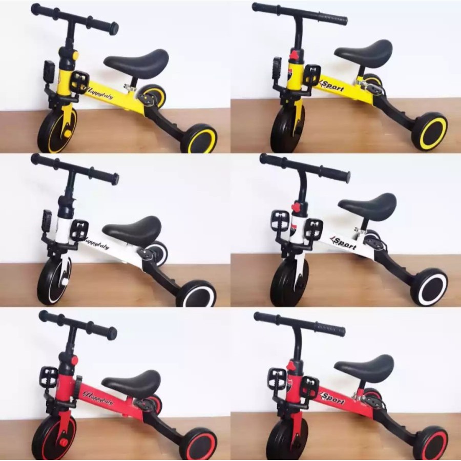 JMT-Sepeda  Anak 3 Roda 2in1 Sepeda Keseimbangan Anak Balance Bike Ride On Anak Push Bike(BS)