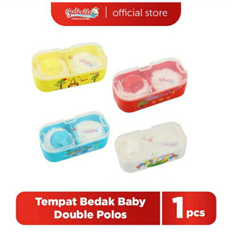 Reliable tempat bedak/kotak beda plus spon