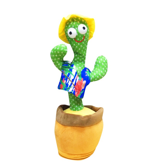 VIRAL- Boneka Kaktus Joget kaktus goyang Dancing Cactus Viral Musik Recording - BAJU PANTAII