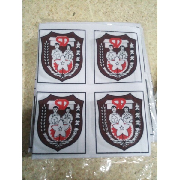 bed SD smp sma tk sablon logo sd smp sma tk sablon isi 100