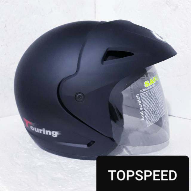 Helm BMC touring hitam doff